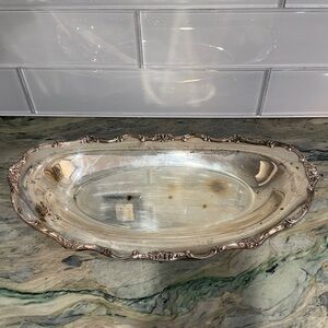 Elegant Silver Plated Serving Tray